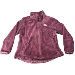 The North Face Women’s Large Osito Full Zip Raschel Fleece Jacket Mauve